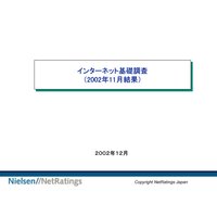 インターネット基礎調査レポート 2002年11月